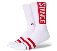 Stance Crew Socken - The OG (Weiß/Rot, Groß)