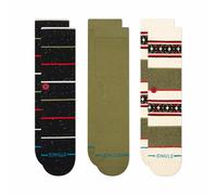 Stance Crew Socks - Greetings - 3 Pack (Schwarz, groß)