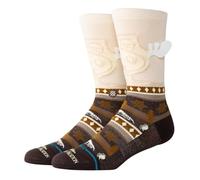 Stance Have Some Eggnog Crew-Socken Christmas Vacation Dunkelbraun Multi Calf, dunkelbraun, L