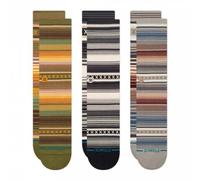 Stance Curren Socken 3er-Pack gestreifte mehrfarbige Wadensocken
