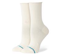 Stance Damen Rolled Cuff Quarter Socken Ivory - M