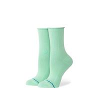 Stance - Women's Rolled Cuff Quarter - Multifunktionssocken, Gr. 35-37 S, türkis (Jade)