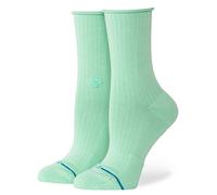 Stance Damen Rolled Cuff Quarter Socken Jade - M