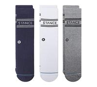 Stance Herren 3er-Pack Casual Basic Socken, Mehrfarbig, L