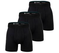STANCE Herren Boxershorts, 3er Pack - Boxer Brief, Performance Boxershorts, Logobund Schwarz XL