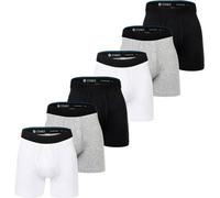 STANCE Herren Boxershorts, 6er Pack - Boxer Brief, Performance Boxershorts, Logobund 2XL Schwarz/Weiß/Grau