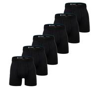 STANCE Herren Boxershorts, 6er Pack - Boxer Brief, Performance Boxershorts, Logobund Schwarz XL