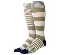 Stance Herren Crew Power Flower Lssige Socken, Armee-grün, Large