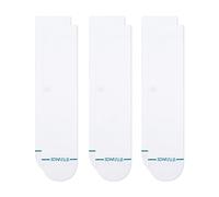 Stance Icon 3 Pack Socks Weiß in Größe L