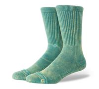 Stance Icon Dyed Crew Socks Grün in Größe L