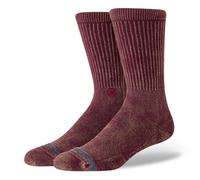 Stance Icon Dyed Crew Socks Rot in Größe L