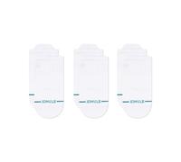 Stance Icon Low Tab Sock 3er-Pack für Damen und Herren, Weiß, Größe M