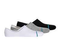 STANCE Unisex Sneakersocken 3er Pack - Icon No Show, Logo, Basic Schwarz/Grau/Weiß 35-37