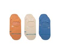 Stance Icon No Show Socken 3 Pack Mango (DE/NL/SE/PL, Alphanumerisch, M, Regular, Regular)