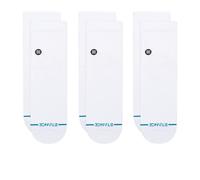 Stance Icon Quarter 3 Pack Socks Weiß in Größe M