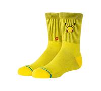 Stance Kinder-Tagessocke Crew Pokemon Pikachu Kids gelb - 1 Paar, Größe 23-27