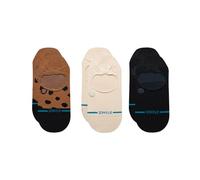 STANCE - LEOPARD NO SHOW 3 PACK - BROWN / S
