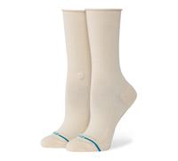 Stance Rolled Solid Crew Socks Beige in Größe S