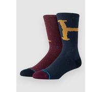 STANCE Ron And Harry Crew - Mixte - Blau / Violett - Größe L- Modell 2025