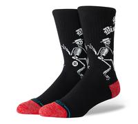 Stance Skelly Dancing Crew Socks Schwarz in Größe L