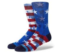 "Stance Socken ""The Banner"" Blau & Rot gemustert"