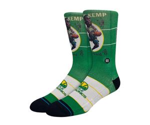 Stance Tagessocke Crew Kemp Retro Big Head grün/bunt - 1 Paar, Größe 43-46