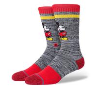 Stance Tagessocke Crew Vintage Disney 2020 Micky Maus grau/rot - 1 Paar, Größe 43-46