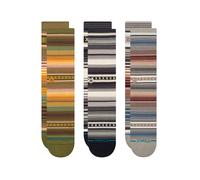 Stance Tagessocke Curren Crew olive/braun/grau - 3 Paar, Größe 43-46