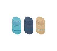Stance Tagessocke Füsslinge No Show Icon blau/baun - 3 Paar, Größe 43-46