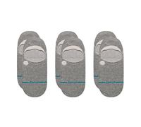 Stance Icon No Show 3er-Pack Socken, Grau meliert, M