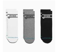 Stance Unisex Basic Quarter 3 Pack Multi Medium, Mehrfarbig/Meereswellen (Ocean Tides), Medium