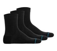 STANCE Unisex Quartersocken 3er Pack - Icon Quarter, Logo, Basic 43-47 Schwarz