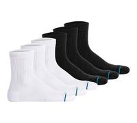 STANCE Unisex Quartersocken 6er Pack - Icon Quarter, Logo, Basic Schwarz/Weiß / 38-42 38-42 Mehrfarbig