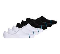 Sneakersocken STANCE "Socken Icon No Show Sneakersocken 6er Pack", Damen, Gr. 43-47, bunt (schwarz, weiß), Obermaterial: 55% Baumwolle CO. 41% Nylon NY. 4% Elasthan EL., Socken Sneakersocken (39899320