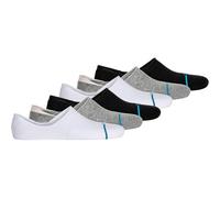 STANCE Unisex Sneakersocken 6er Pack - Icon No Show, Logo, Basic Schwarz/Grau/Weiß 43-47