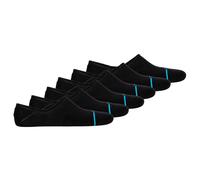 STANCE Unisex Sneakersocken 6er Pack - Icon No Show, Logo, Basic Schwarz / 43-47 43-47 Schwarz