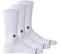 STANCE Unisex Socken 3er Pack - Icon, Logo, Basic, Crew Socken 35-37 Weiß