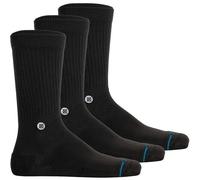 STANCE Unisex Socken 3er Pack - Icon, Logo, Basic, Crew Socken 43-47 Schwarz