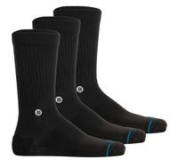 STANCE Unisex Socken 3er Pack - Icon, Logo, Basic, Crew Socken Schwarz / 35-37 35-37 Schwarz