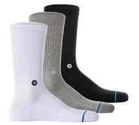 STANCE Unisex Socken 3er Pack - Icon, Logo, Basic, Crew Socken Schwarz/Grau/Weiß / 35-37 35-37 Mehrfarbig