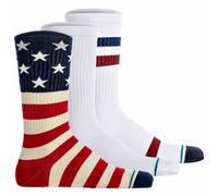 Stance Crew-Socken The Americana – 3er-Pack – Multicolor – Herren, groß