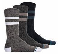 Stance Socken The Joven 3 Paare Crew Grau EU 38-42