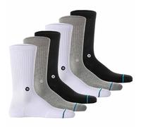STANCE Unisex Socken 6er Pack - Icon, Logo, Basic, Crew Socken 35-37 Mehrfarbig