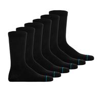 STANCE Unisex Socken 6er Pack - Shelter, Logo, Crew Socken, einfarbig Schwarz / 38-42 38-42 Schwarz