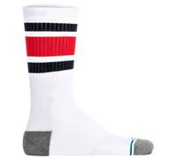 STANCE Unisex Socken - Boyd ST, Logo, Streifen, Crew Socken Weiß/Rot/Dunkelblau 35-37