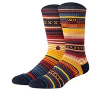 STANCE Unisex Socken - Curren Parks Crew, Logo, Crew Socken, Streifenmuster Blau/Orange / 38-42 38-42 Mehrfarbig