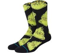 Stance Crew-Socken Mean One (Der Grinch) – Schwarz – 1 Paar, Größe 38-42