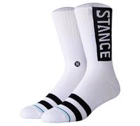 STANCE Unisex Socken - OG Crew, Logo, Crew Socken mit Streifen 38-42 Weiß