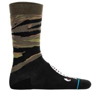 Stance Socken Warbird – Unisex Crew Schwarz/Grün mit Camouflage, Motiv & Logo, 43-47