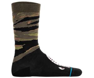 STANCE Unisex Socken - Warbird, Motiv, Logo, Crew Socken Schwarz/Grün 43-47